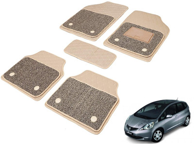 MOCKHE Leatherite 7D Mat For  Honda Jazz(Beige)
