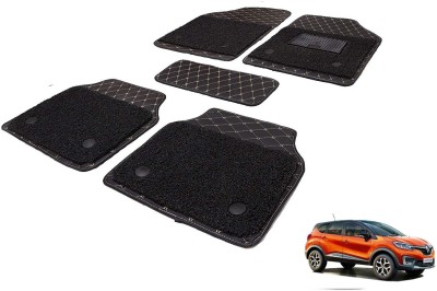 Auto Hub Leatherite 7D Mat For  Renault Captur(Black)