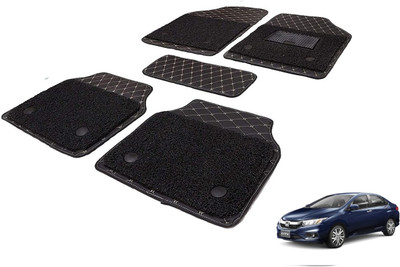MOCKHE Leatherite 7D Mat For  Honda New City(Black)