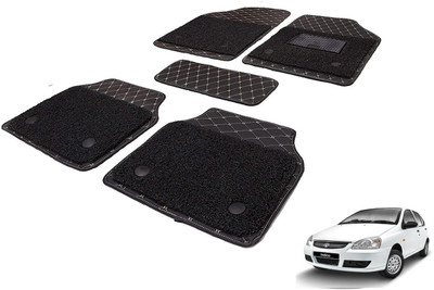 Auto Hub Leatherite 7D Mat For  Tata Indica(Black)