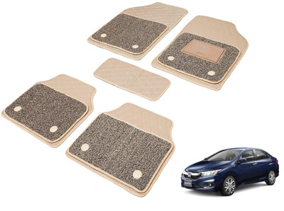 MOCKHE Leatherite 7D Mat For  Honda City i-Dtec(Beige)