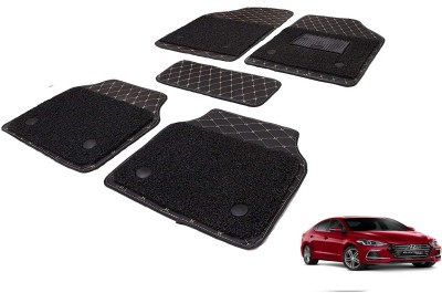 Auto Hub Leatherite 7D Mat For  Hyundai Elantra Fluidic(Black)