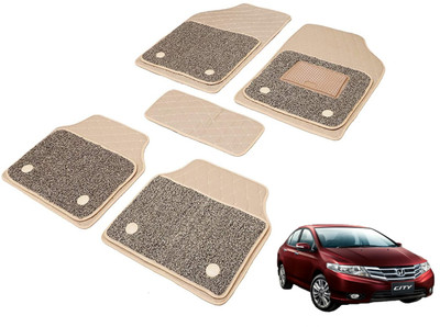 MOCKHE Leatherite 7D Mat For  Honda City(Beige)