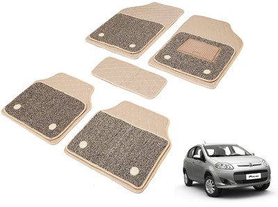 MOCKHE Leatherite 7D Mat For  Fiat Punto Evo(Beige)