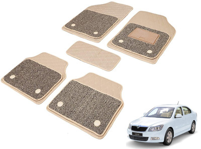 Auto Hub Leatherite 7D Mat For  Skoda Laura(Beige)