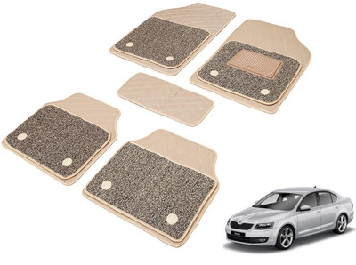 MOCKHE Leatherite 7D Mat For  Skoda Octavia(Beige)