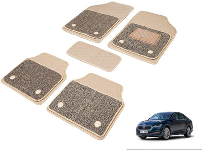MOCKHE Leatherite 7D Mat For  Skoda Octavia(Beige)