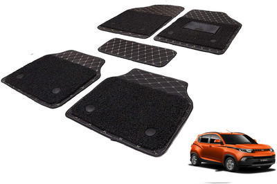 Auto Hub Leatherite 7D Mat For  Mahindra KUV100(Black)