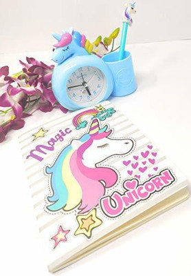Tera13 unicorn A5 Diary ruled 80 Pages(Multicolor, Pack of 3)