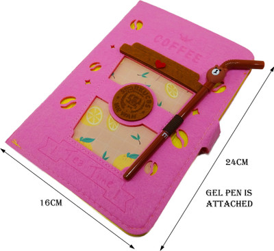 poksi Spiral Diary A5 Notebook Ruled 100 Pages(Multicolor)