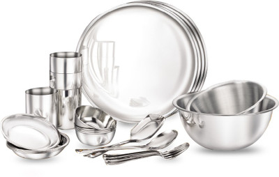 Judge By TTK Prestige Pack Of 24 Stainless Steel Dinner Set  (Silver) For Rs. 899 @ 72 %