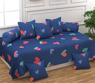 JAAT HUB Polycotton Abstract Diwan Set(Multicolor)