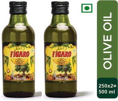 FIGARO Extra Virgin Imported Olive Oil Plastic Bottle(2 x 250 ml)