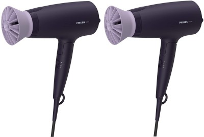 PHILIPS BHD318/00 pack of 2 Hair Dryer(1600 W, Purple, Black)