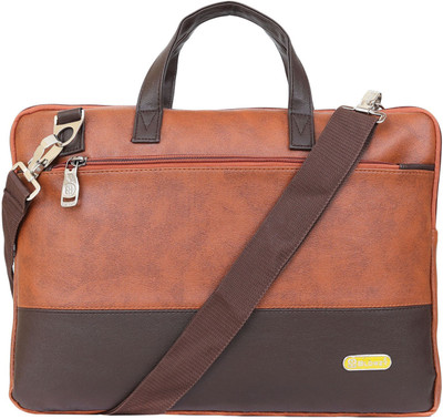 Blowzy Bags Laptop Messenger Sling Office Bag 14 inch Waterproof Messenger Bag(Tan, Brown, 20 L)