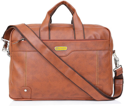 Blowzy Bags Laptop Messenger Sling Office Bags 14 inch Waterproof Messenger Bag(Brown, 20 L)