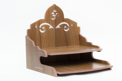 Rudrax Wooden Singhasan Temple for God, Laddu Gopal Sinhasan for Pooja Mandir, Singhasan for Diwali, Durga Pooja, Navratri, Ganesh Chaturthi Engineered Wood Home Temple Engineered Wood Home Temple(Height: 28, DIY(Do-It-Yourself))