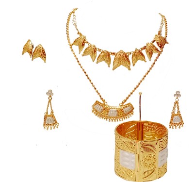 balaji gold Copper Gold-plated Gold, Silver Jewellery Set(Pack of 5)