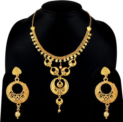 SILVER SHINE Alloy Gold-plated Gold Jewellery Set(Pack of 1)