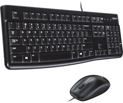 Logitech MK120 USB 2.0 Keyboard and Mouse Combo Black Logitech Keyboards