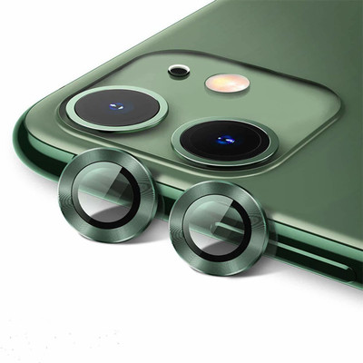 VOSKI Back Camera Lens Ring Guard Protector for Apple iPhone 11 Metal Ring Camera Lens Protector Glass Ultra Thin Proper Fit(Pack of: 1)