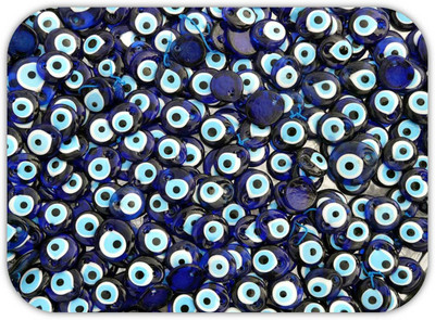 Monk Matters Evil Eye Design Non-Slip Rubber Base Gaming & Laptop (MPAD00441) Non Slip Base Mousepad(White, Blue)
