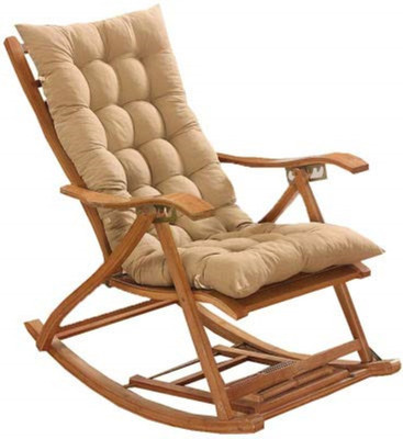 Comfowell Microfibre Chair Pad Pack of 1 Solid(Beige)