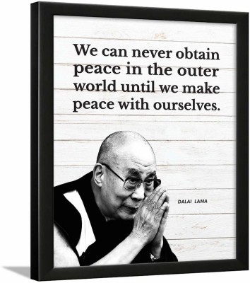 Dalai Lama Quotes Poster - motivational quotes frames - poster with frame - Dalai Lama Frame Wall Hanging – Quotes wall frames Paper Print(13.5 inch X 10.5 inch)