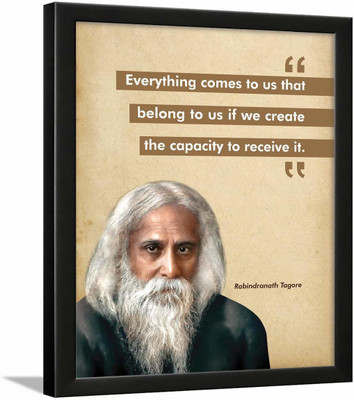 Rabindranath Tagore Photo Frame - Motivational Quotes Frames - Poster with Frame - Rabindranath Poster – Quotes Wall Frames - (13.5 X 10.5 Inches)… Paper Print(13.5 inch X 10.5 inch) Rabindranath Tagore Photo Frame - Motivational Quotes Frames - Poster with Frame - Rabindranath Poster – Quotes Wall Frames - (13.5 X 10.5 Inches)… Paper Print(13.5 inch X 10.5 inch)