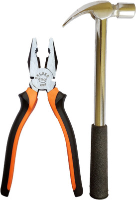 DUMDAAR Hand tool kit Plier and Claw hammer (Pack of 2) Hand Tool Kit(2 Tools)