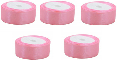 CHIKLIT ENTERPRISE Pack of 5 Pcs 1 Inch 10 Mtr Each PREMIUM Pink Satin Ribbon For Decoration, Gift Wrapping, Multi-Purpose Use (Size- 1 Inch, 10 Mtr Each) (Pack of 5 Pcs) (Pink Colour) Pink Satin Ribbon(Pack of 5) CHIKLIT ENTERPRISE Pack of 5 Pcs 1 Inch 10 Mtr Each PREMIUM Pink Satin Ribbon For Decoration, Gift Wrapping, Multi-Purpose Use (Size- 1 Inch, 10 Mtr Each) (Pack of 5 Pcs) (Pink Colour) Pink Satin Ribbon(Pack of 5)
