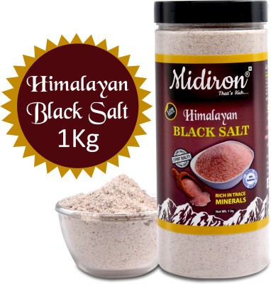 Midiron Premium Quality Himalayan Black Salt (Kala Namak) 1 Kg Black Salt(1 kg)