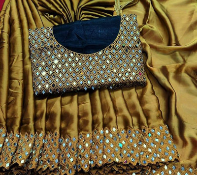 Flipkart mirror work saree online