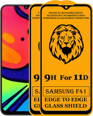 SEVEN7STAR Edge To Edge Tempered Glass for Samsung Galaxy F41(Pack of 2)