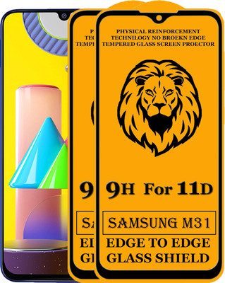 SEVEN7STAR Edge To Edge Tempered Glass for Samsung Galaxy M31(Pack of 2)