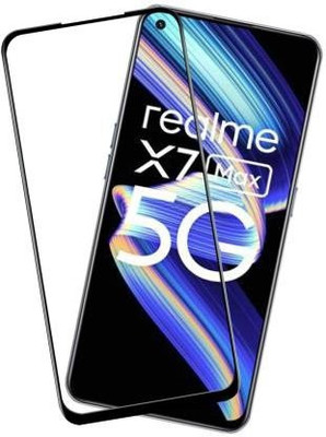 DSCASE Edge To Edge Tempered Glass for realme X7 Max 5G(Pack of 1)