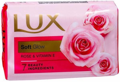 LUX Rose & Vitamin - E - Soft - Glow Skin Soap, 100g (Pack of 5)(5 x 100 g)