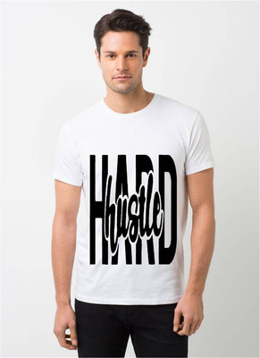 HamsaMART.com Graphic Print Men Round Neck White T-Shirt