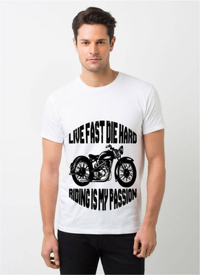 HamsaMART.com Printed Men Round Neck White T-Shirt