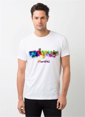 HamsaMART.com Graphic Print Men Round Neck White T-Shirt