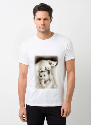 HamsaMART.com Graphic Print Men Round Neck White T-Shirt