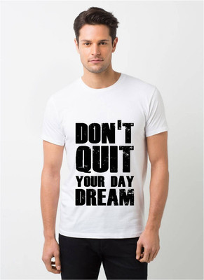 HamsaMART.com Graphic Print Men Round Neck White T-Shirt