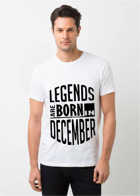 HamsaMART.com Typography Men Round Neck White T-Shirt