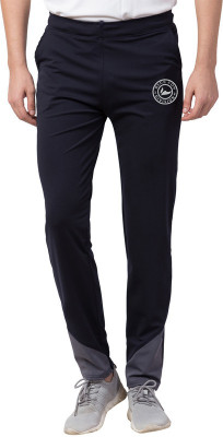 Bluecon Solid Men Dark Blue Track Pants