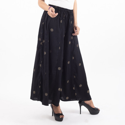 KANGOD'S Relaxed Women Black Trousers