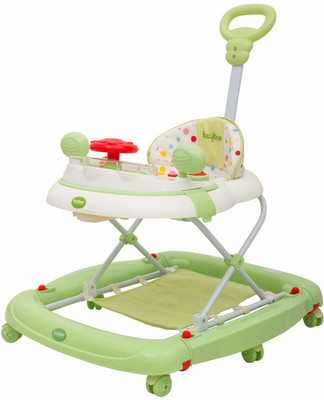 baybee Musical 2-in-1 Walker With Parent Rod(Green)