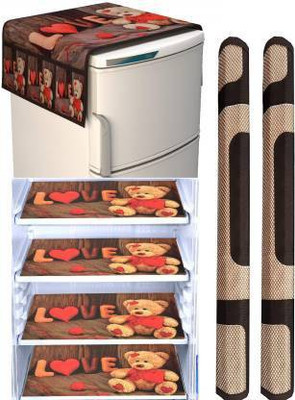 Crafteal Refrigerator  Cover(Width: 55 cm, Multicolor)