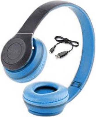 Worricow Top Selling Wireless Headphone P-47 Wireless Sports Bluetooth Gaming(Green, On the Ear)