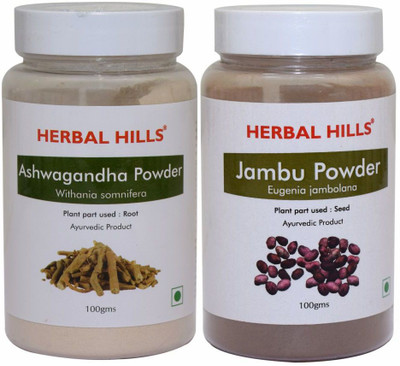 Herbal Hills Ashwagandha and Jambu Beej Powder - 100 gms each(200 g)