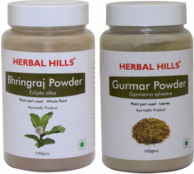 Herbal Hills Bhringraj and Gurmar Powder - 100 gms each(200 g)
